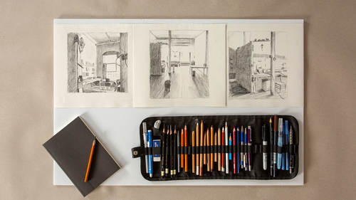 Basic One Point Perspective From Learn To Draw Interiors With Amy Wynne Creativelive